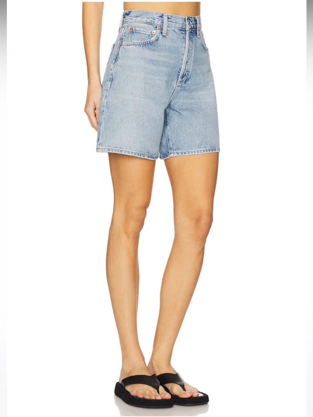 Agolde Light Blue Denim Dame Long Short NWT Size 27